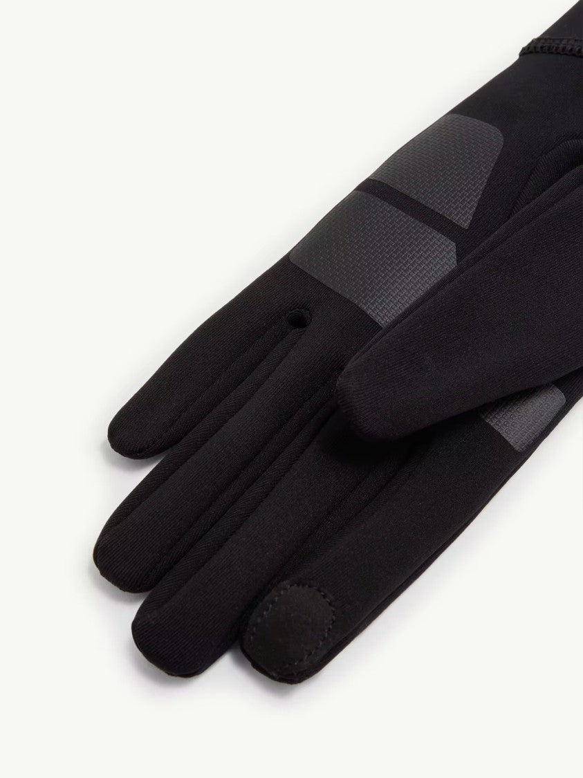 Moncler Grenoble Black Textured Grip Ski Gloves