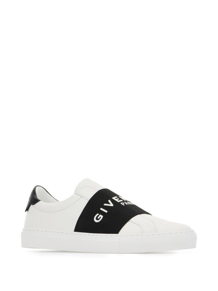 Givenchy Slip-On Sneakers With Black Band Logo Detail