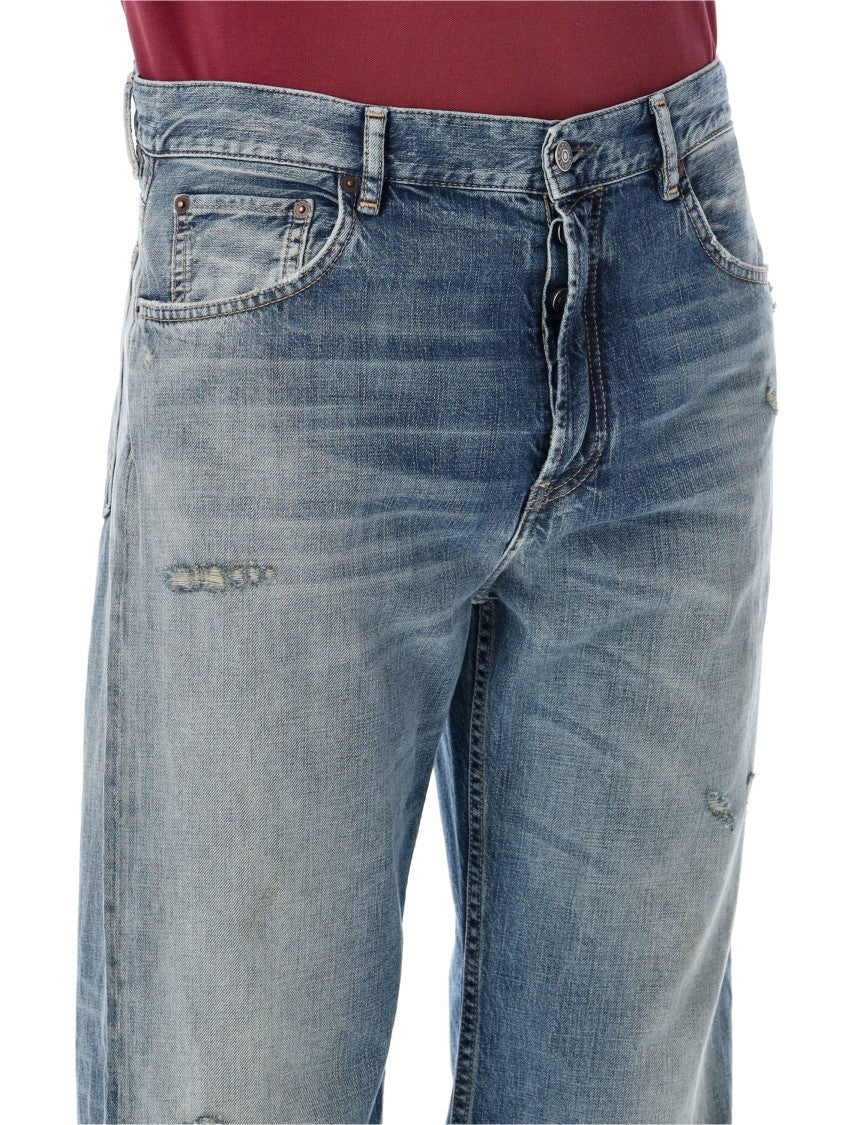 Acne Studios Vintage-Inspired Blue Denim Jeans