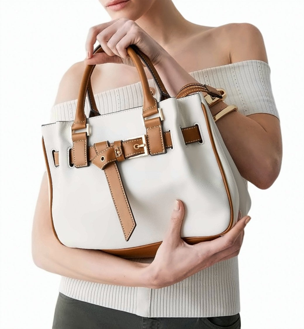 Liu Jo Two Tone Buckle Handbag