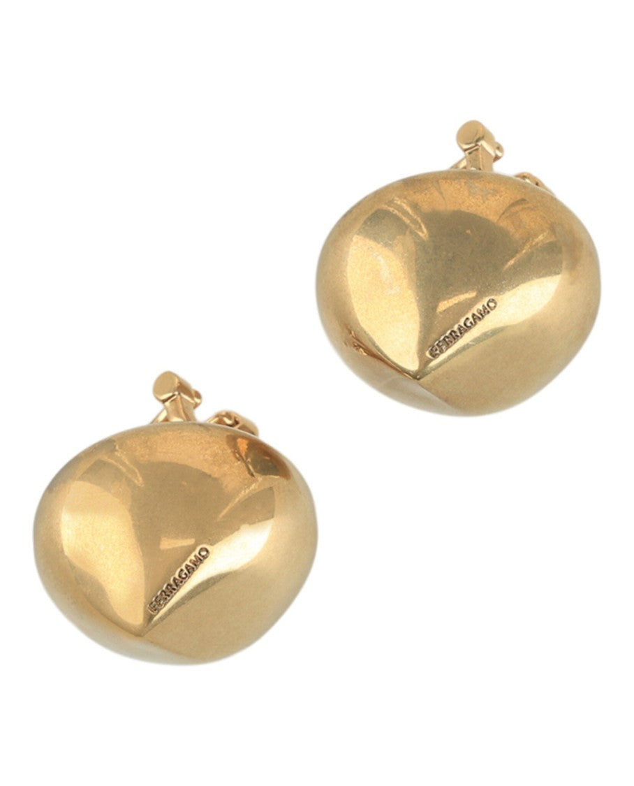 Ferragamo Small Sculptural Clip On Earrings