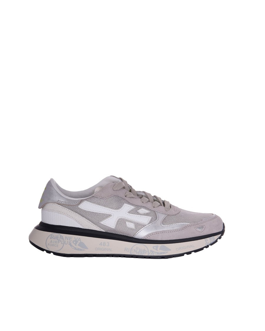 Premiata Sleek Grey Sneakers With Suede