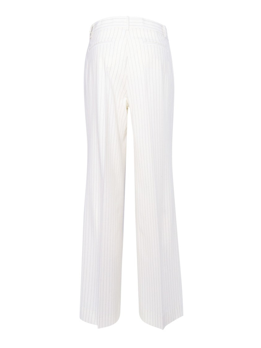 P.A.R.O.S.H. Pinstripe Wide-Leg Trousers With Tailored Elegance