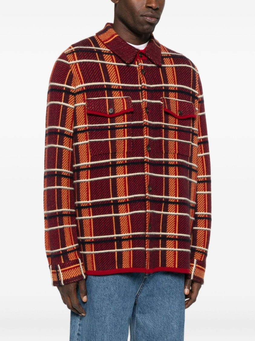 Guest In Residence Bold Plaid Tailored Fit Cashmere Shirt