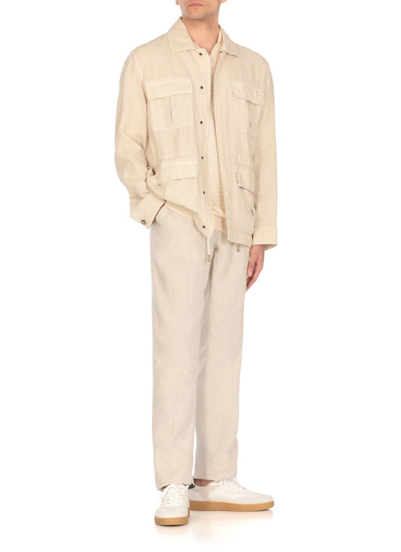 Peserico Beige Linen Shirt