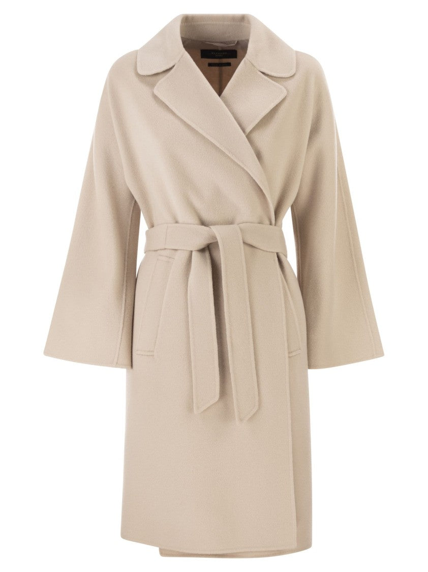 Max Mara Double Wool Blend Dressing Gown Coat