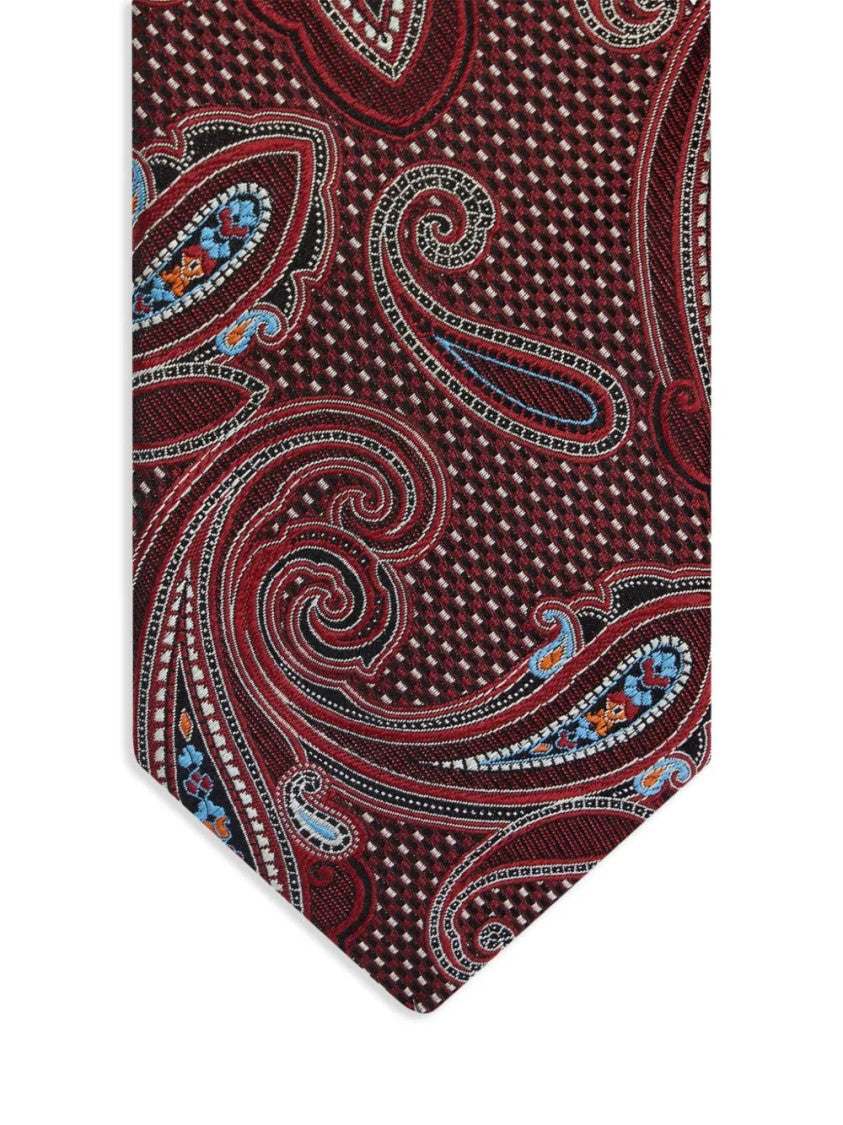Etro Paisley Patterned Silk Tie With Intricate Detailing