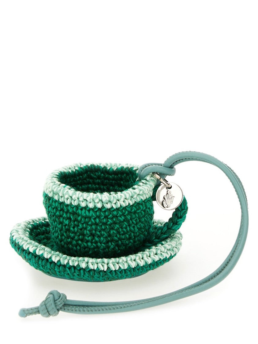 J. W. Anderson Teacup Charm With Intricate Crochet Detailing