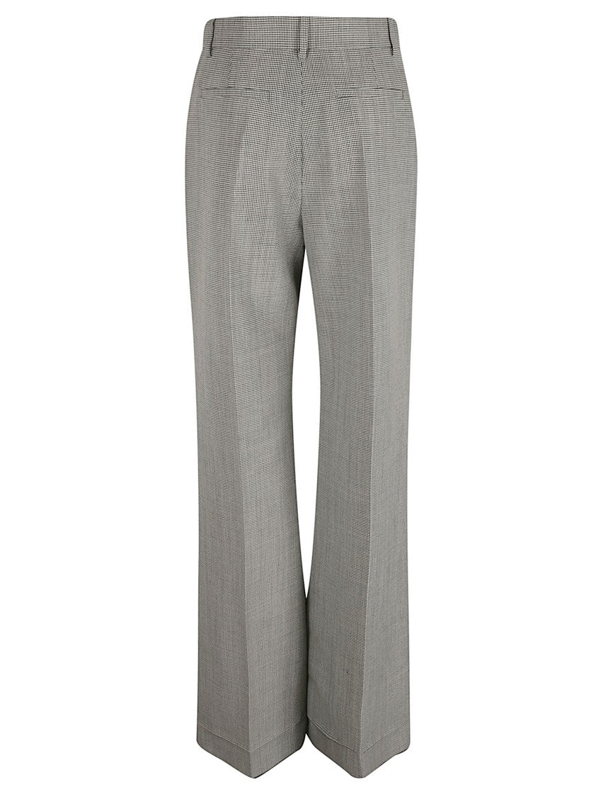 Valentino Garavani Dogtooth Check Trousers With Pleated Front
