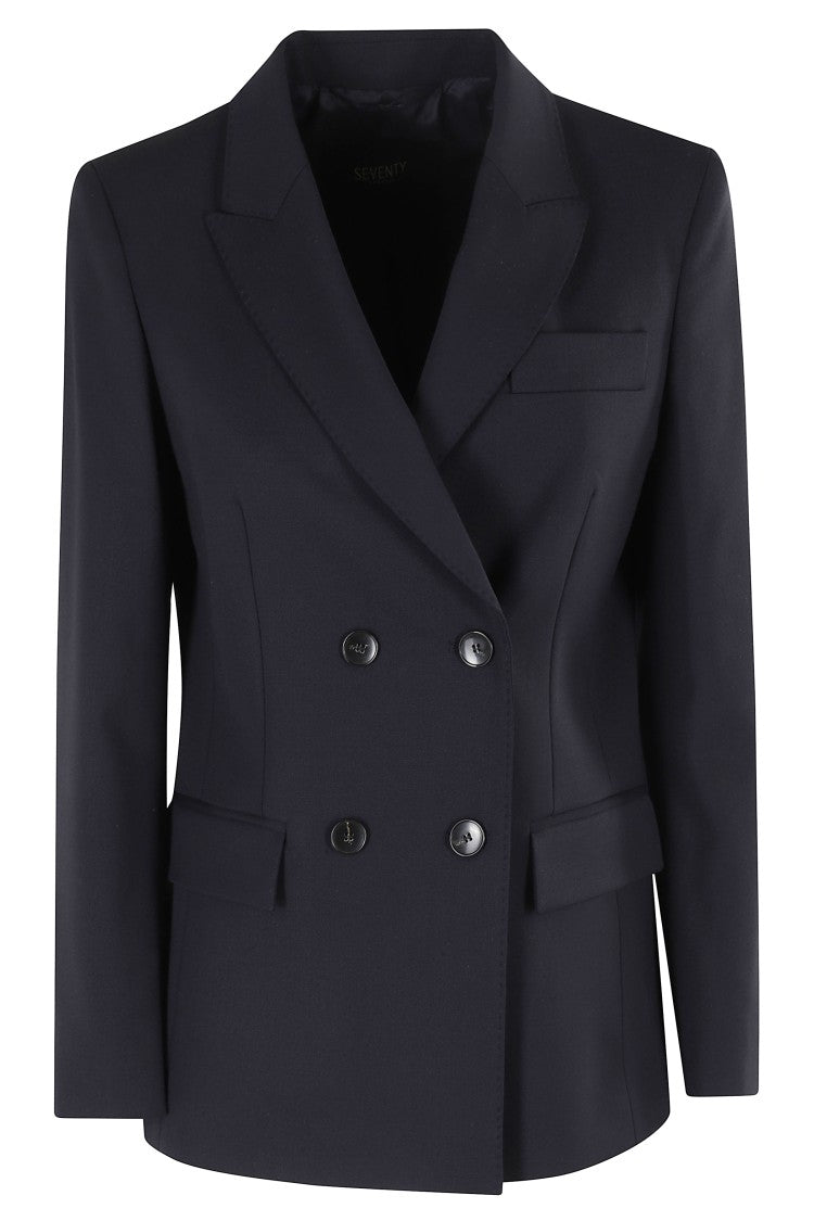 Seventy Double-Breasted Tailored Jacket With Classic Lapel