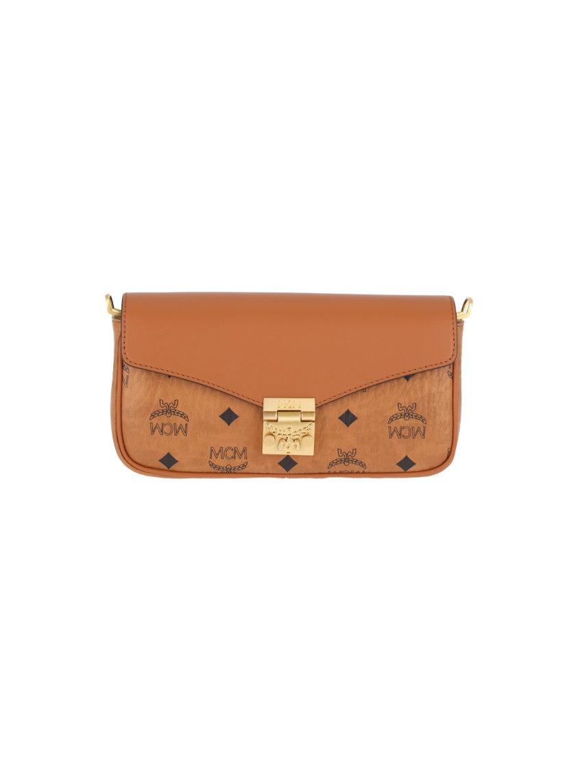 Mcm “Tracy” Monogram Shoulder Bag – Brown