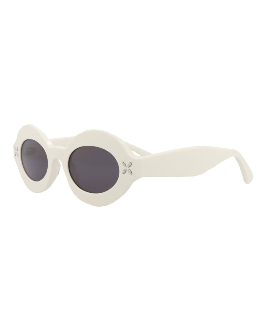 Alaïa Round-Frame Acetate Sunglasses