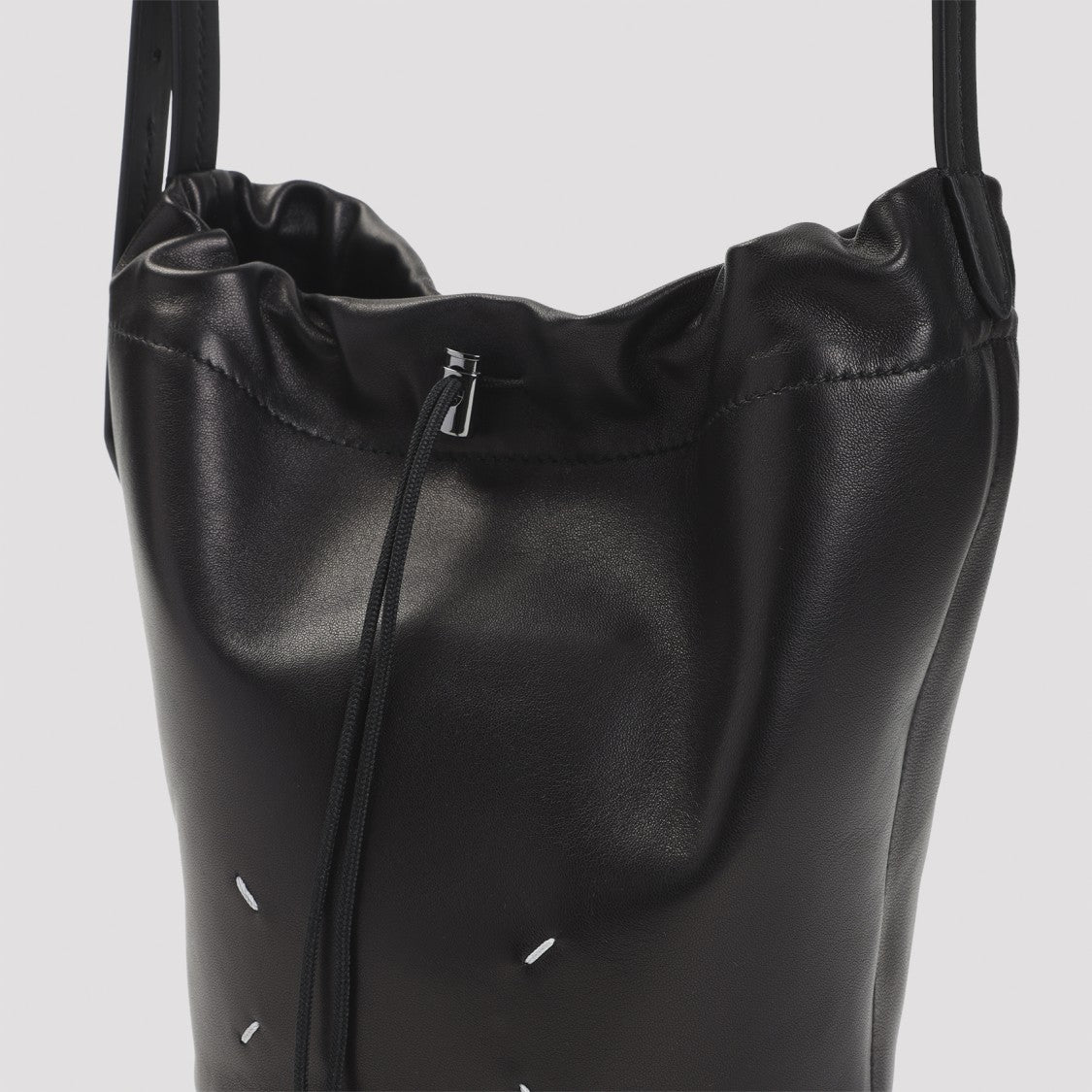 Maison Margiela Bucket Bag In Smooth Lamb Leather
