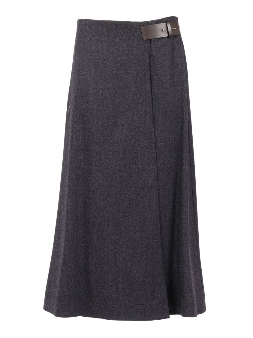 Lorena Antoniazzi A-Line Wrap Midi Skirt