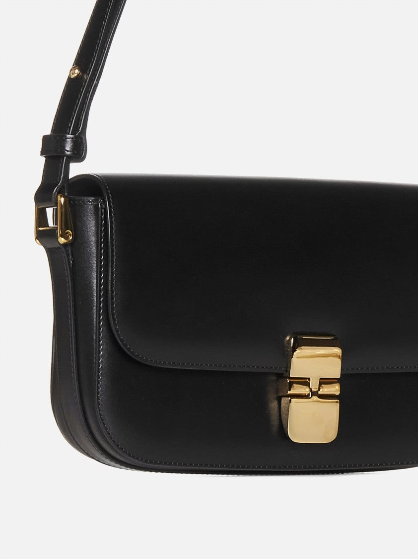 A.P.C. Grace Baguette Calf Leather Shoulder Bag