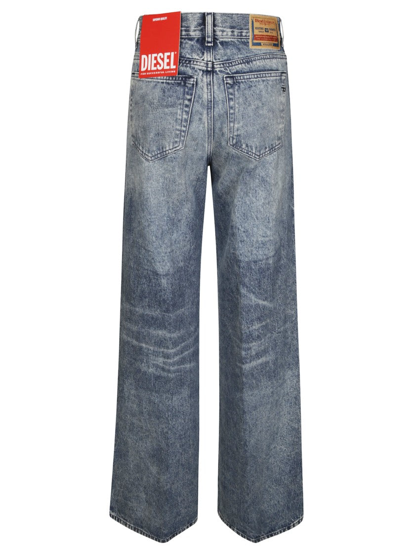 Diesel Straight-Leg Pants With Mid-Rise Waist And Minimalist Design