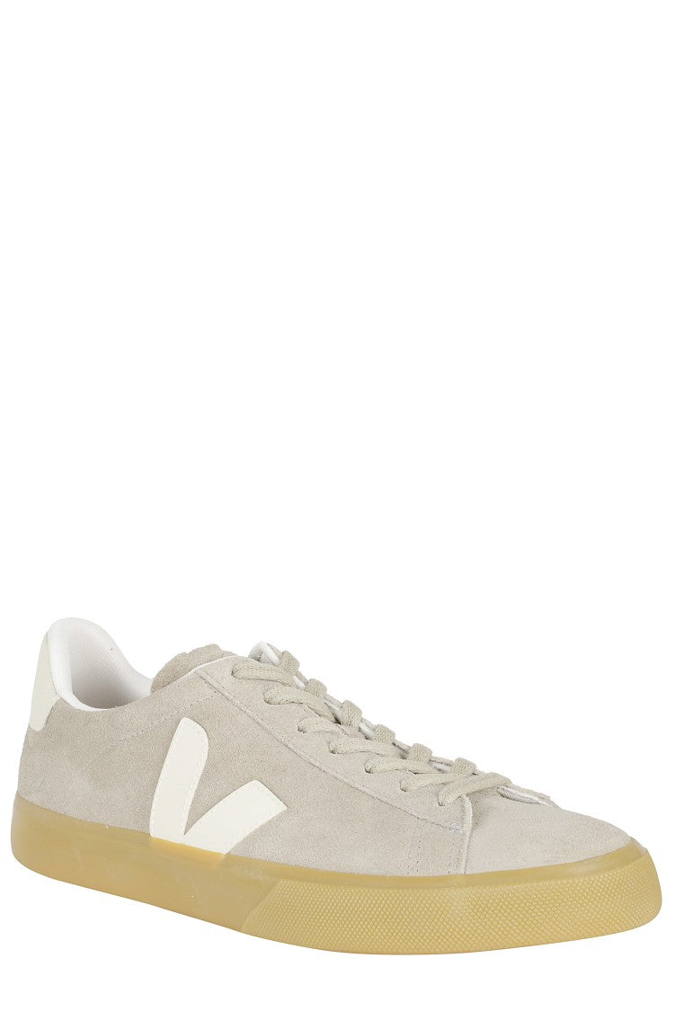 Veja Beige Campo Suede Side-Logo Suede Sneakers