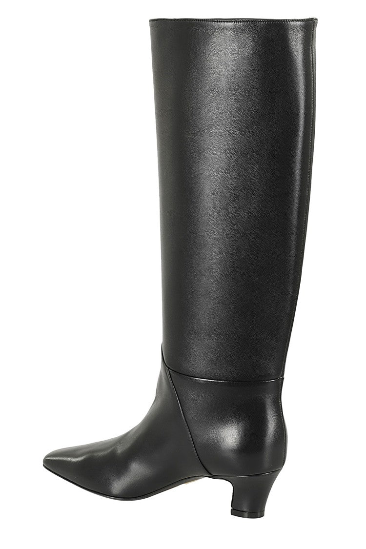 Giampaolo Viozzi Knee-High Nappa Boots With Square Toe