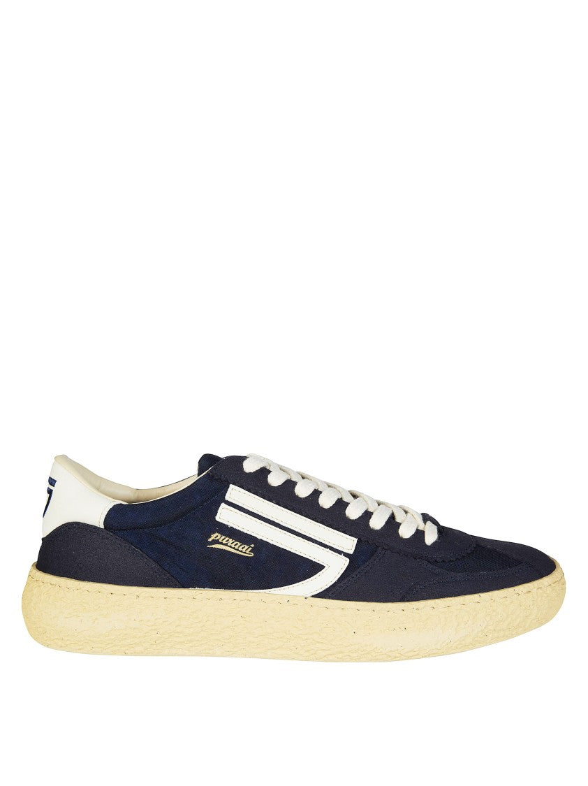 Puraai Navy Blue Vintage Side Stripes Sneakers