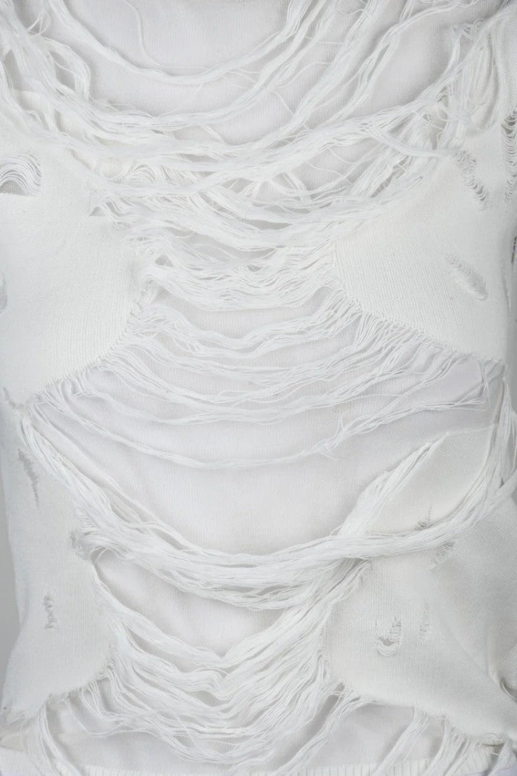 Maison Margiela Cotton Blend Tank Top - White