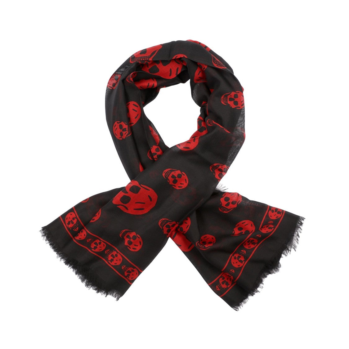 Alexander Mcqueen Skull Silk Scarf