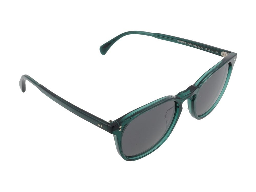 Oliver Peoples Green 5298Su Sole Acetate Rounded Square Sunglasses