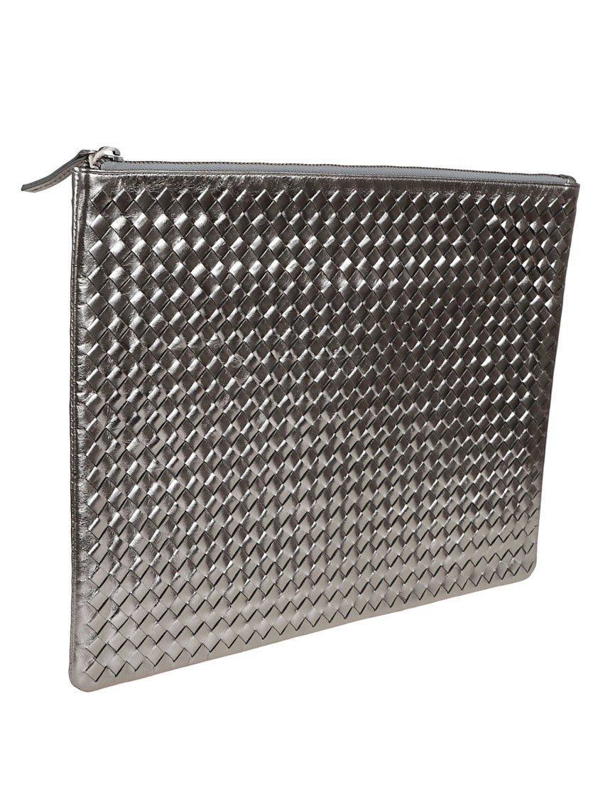 Dragon Hand-Woven Calfskin A4 Clutch Bag