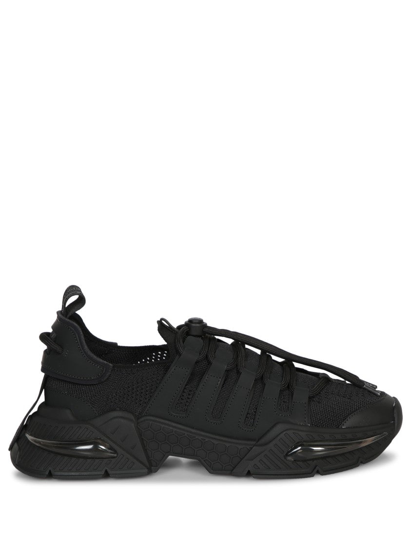 Dolce & Gabbana Black Sneakers With Chunky Sole And Breathable Upper