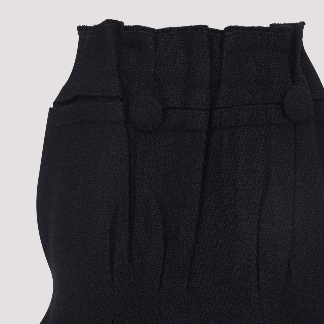 Prada Virgin Wool Midi Skirt