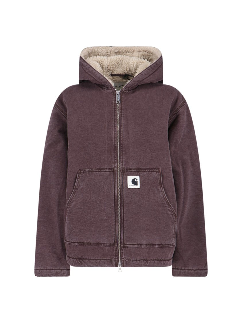 Carhartt Wip Purple Mitch Double-Zip Lambskin Lining Jacket