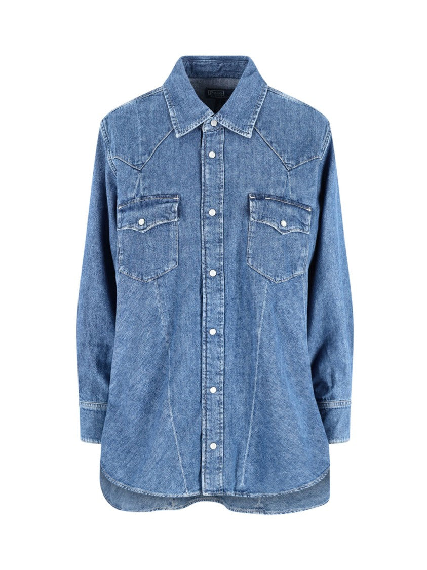 Polo Ralph Lauren "Western" Denim Shirt – Blue