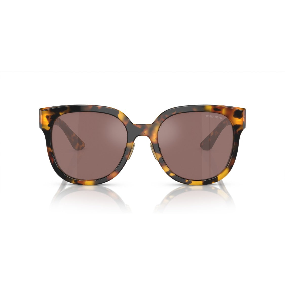Miu Miu 0Mu 01Zs Oversized Tortoiseshell Square Sunglasses