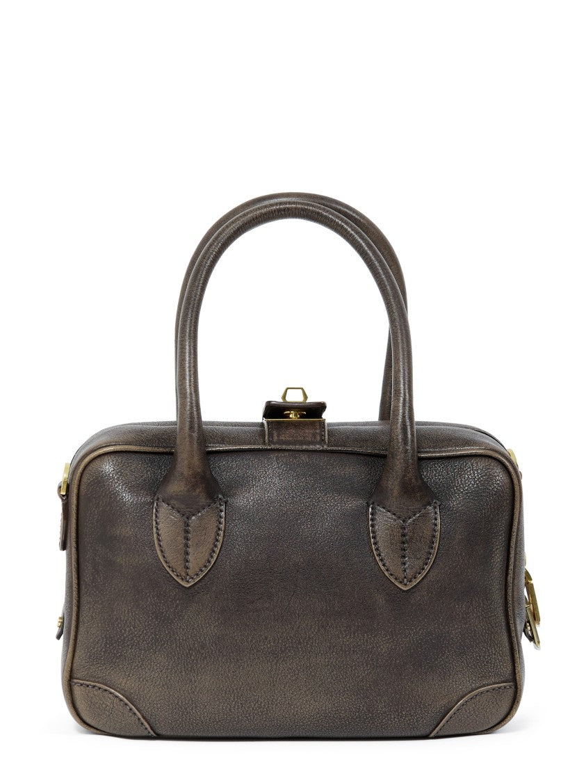 Golden Goose Structured Treated Leather Bag