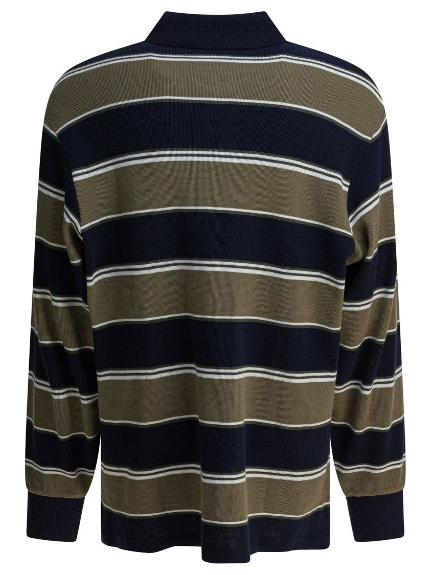 Carhartt Wip Horizontal Stripe Long Sleeve Polo Shirt