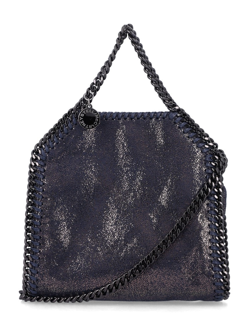 Stella Mccartney Falabella Tiny Handbag With Diamond Chain And Vegan Leather
