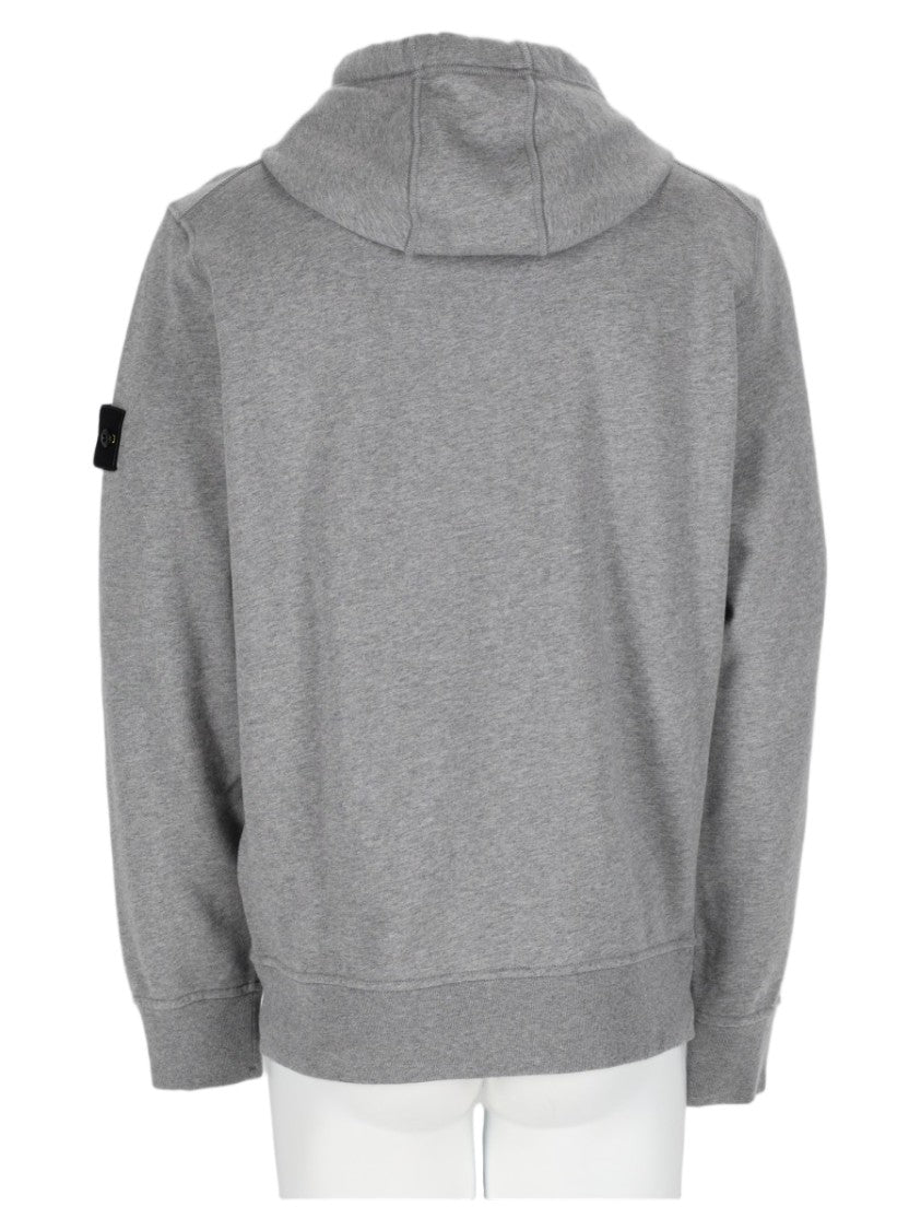 Stone Island Classic Pullover Sweatshirt With Hood And Distinctive Patch