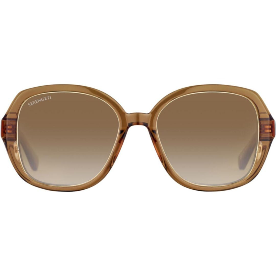 Serengeti Hayworth Translucent Brown Sunglasses With Gradient Lenses