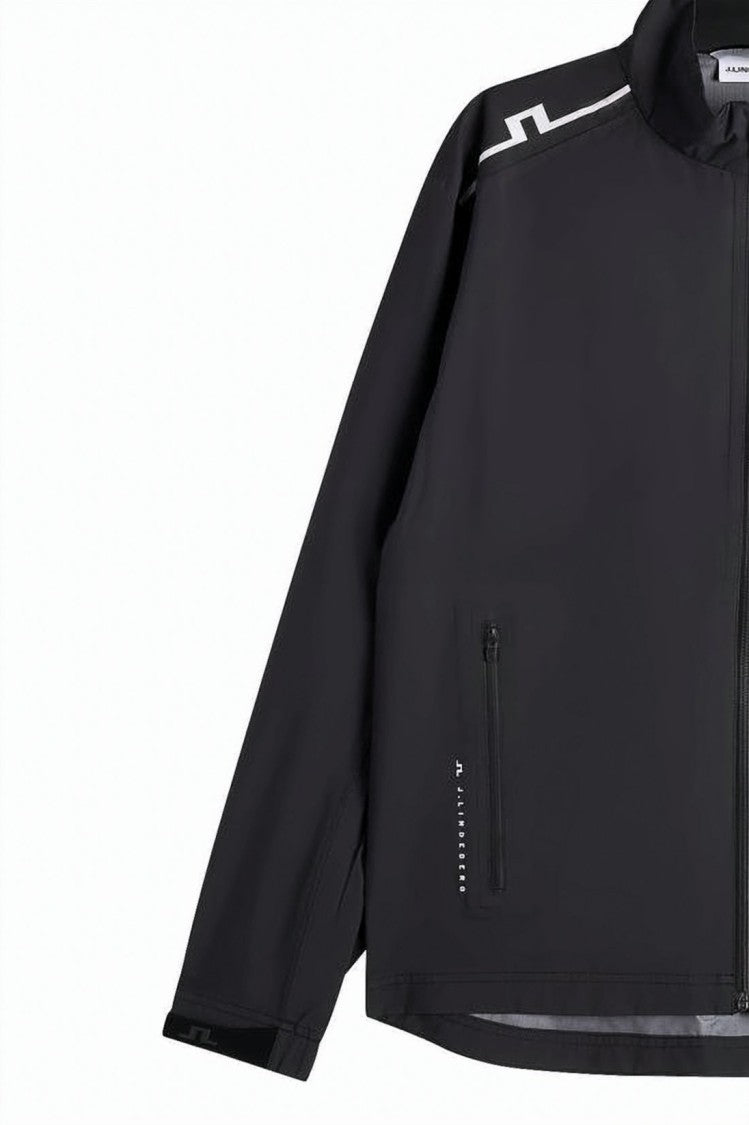 J Lindeberg Minimalist Zip-Up Jacket With Graphic Accents