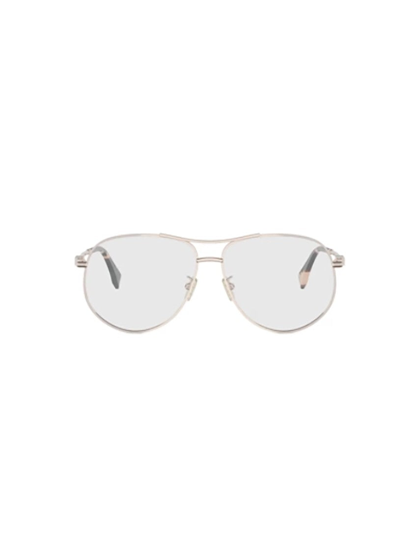 Fendi Gold Fe50142u Oval Metal Adjustable Frames