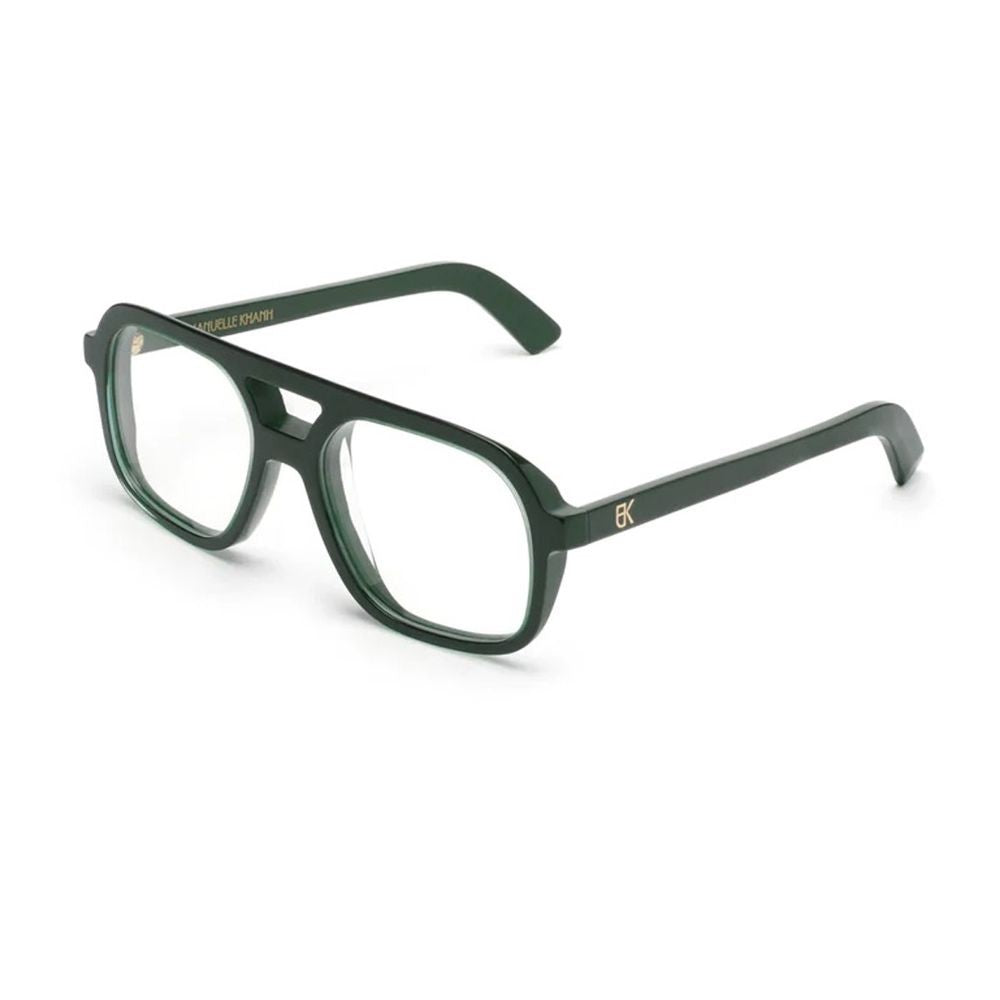 Emmanuelle Khanh Massa Pilot-Shape Glossy Forest Green Frames