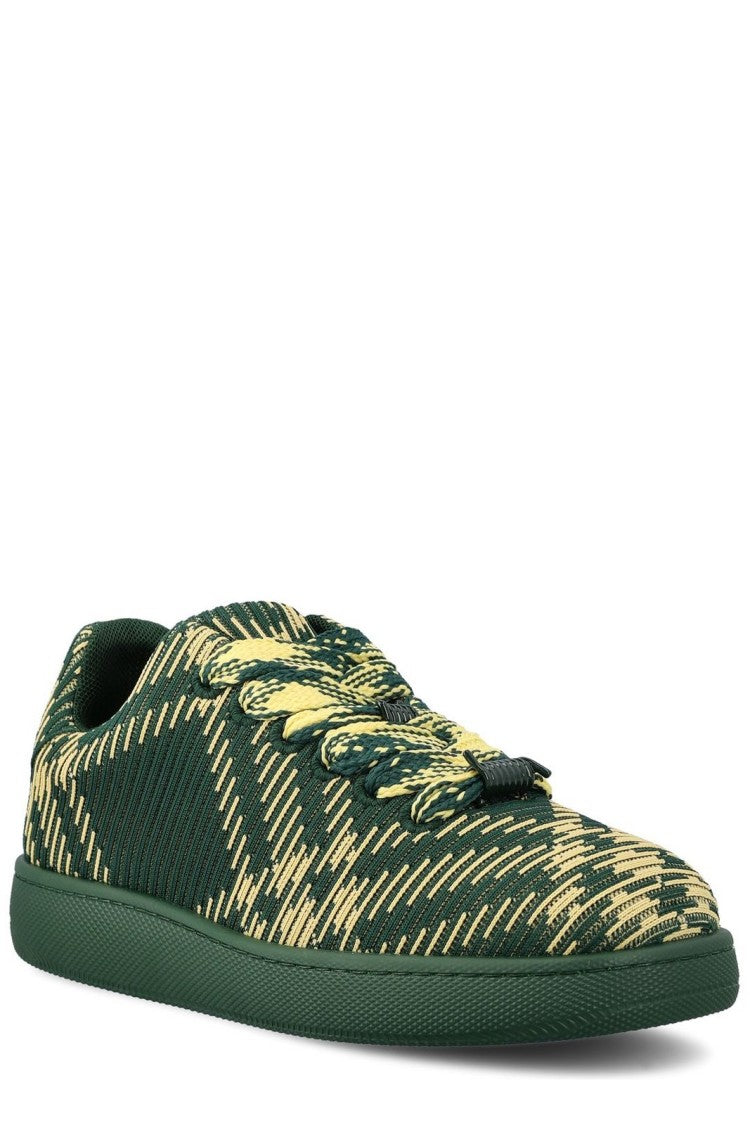Burberry Dark Green Low-Top Sneakers