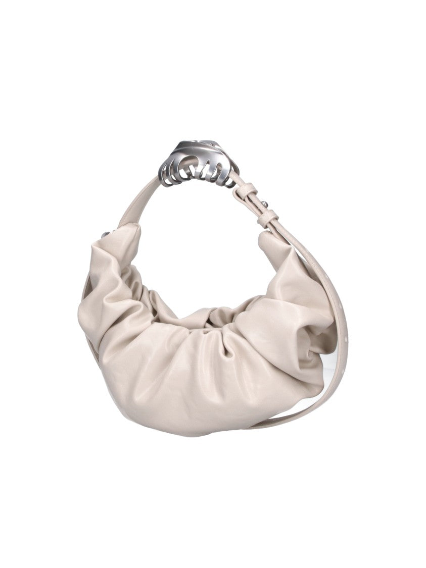 Diesel Cream Faux Leather Grab-D Shoulder Bag