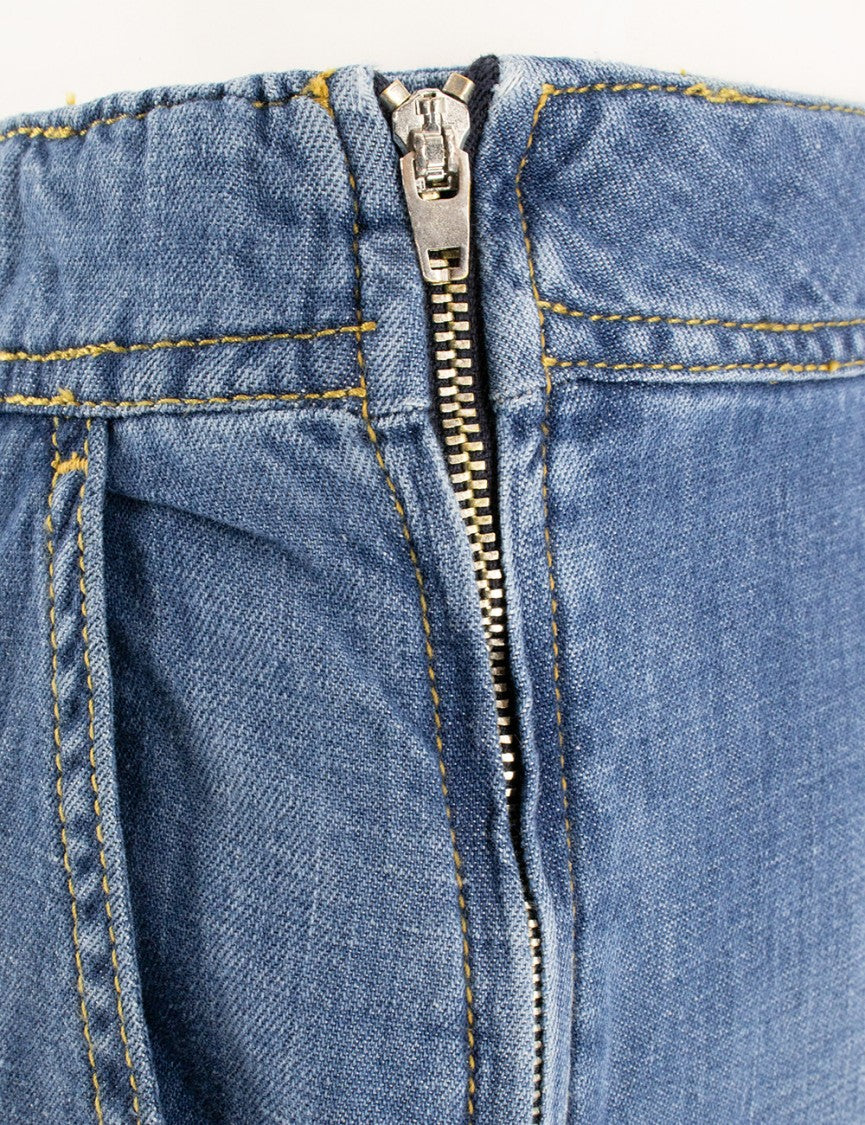 Pinko High-Waisted Wide-Leg Jeans With Vintage Wash