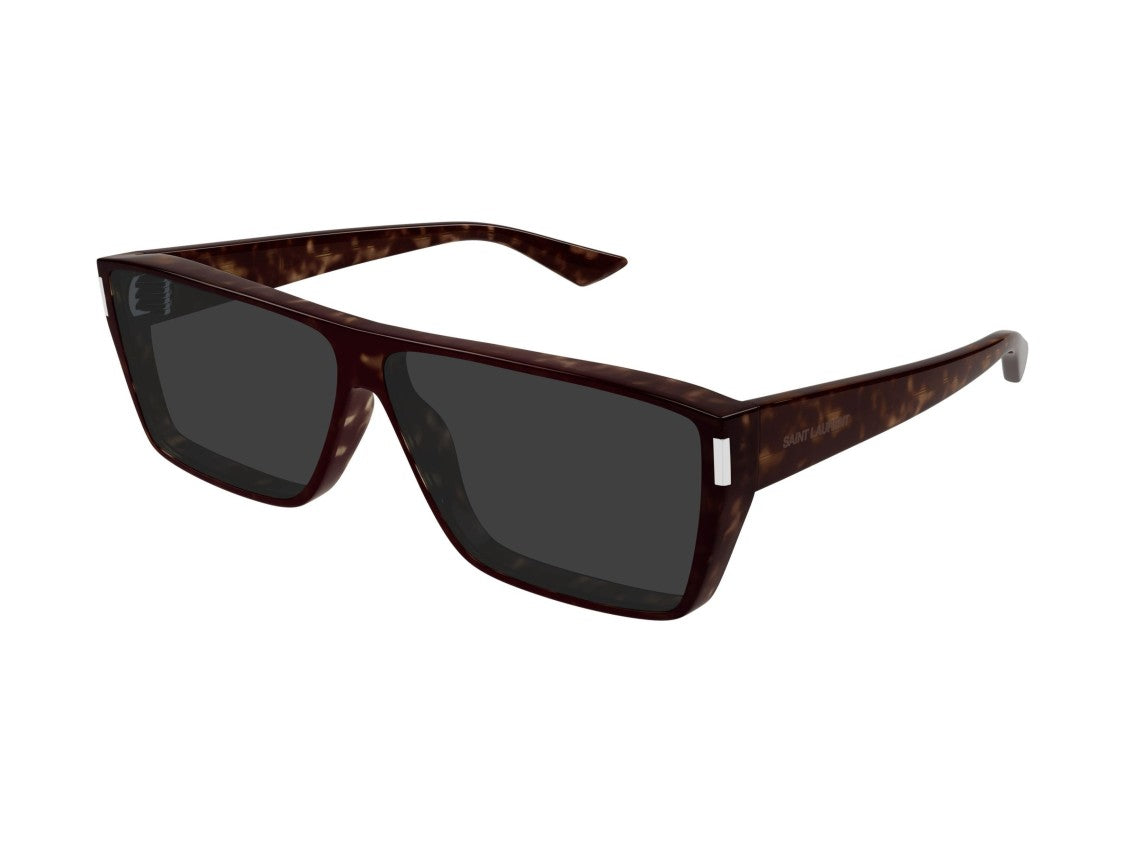 Saint Laurent Sl 757 Bold Tortoiseshell Oversized Square Sunglasses