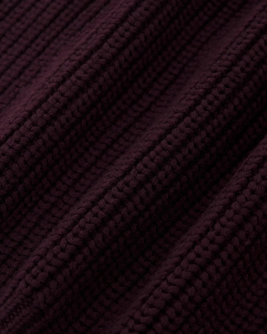Drôle De Monsieur Wine Slogan Tresse Merino Wool Sweater