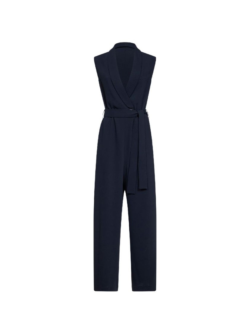 Parosh Sleeveless Jumpsuit With Deep V-Neck