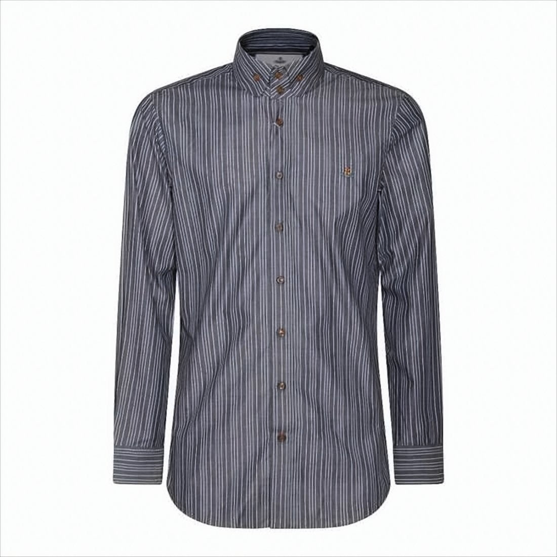 Vivienne Westwood Long-Sleeve Casual Shirt With Vertical Stripes