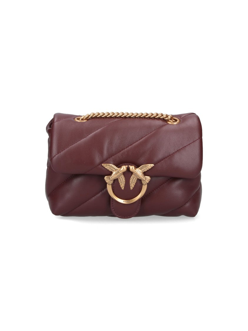 Pinko "Love Puff" Mini Bag – Bordeaux