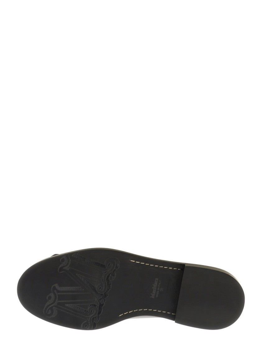 Max Mara Polished Calf Leather Derby Shoes