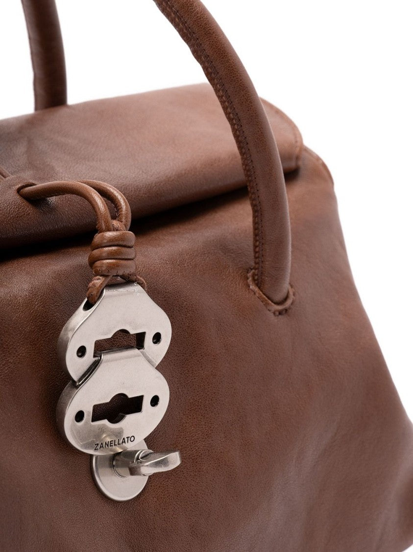 Zanellato Structured Shoulder Bag With Silver-Tone Lock